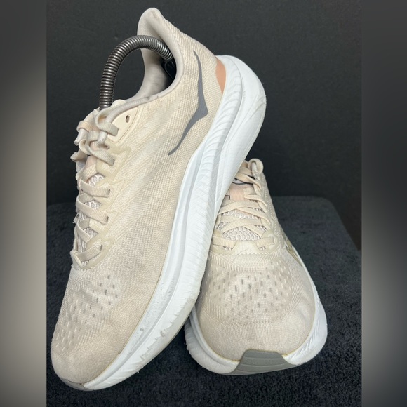 Hoka One One Womens Mach 6 1147810 EGV Beige Running Shoes Sneakers Size 9 B - Picture 3 of 10